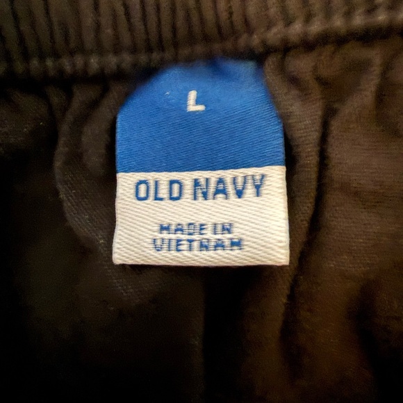 Old Navy Black Off Shoulder Maxi Dress Smocked Waist Pockets - Size L - Picture 4 of 6